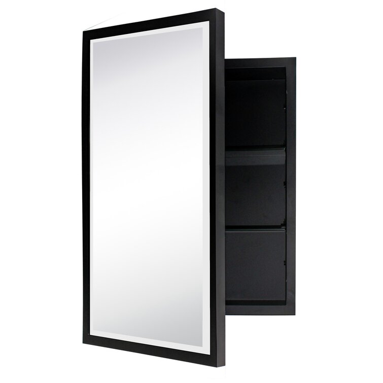 Black frame deals medicine cabinet